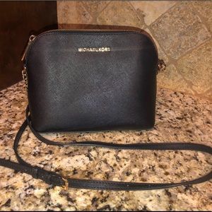Michael Kors Crossgrain Dome Leather Crossbody